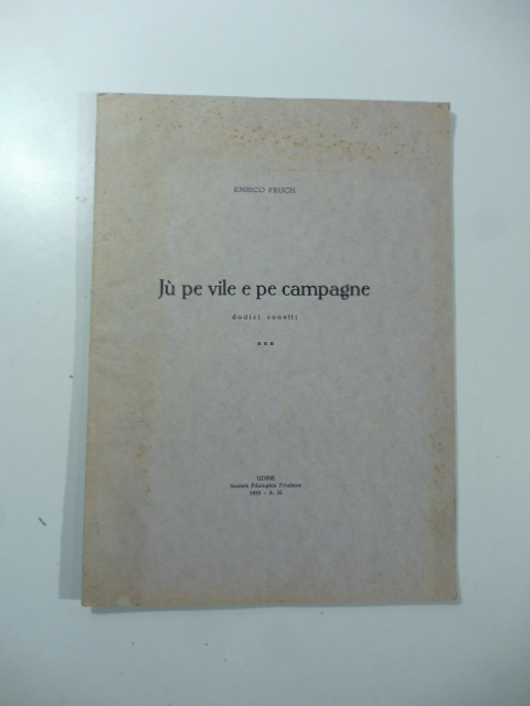 Jù pe vile e pe campagne. Dodici sonetti